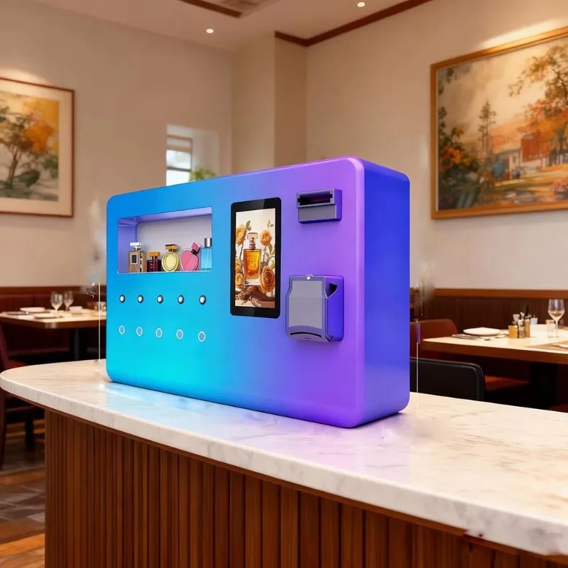 Vending Machine Qr Code - Mesin Penjual Parfum Mini Desktop Kustom
