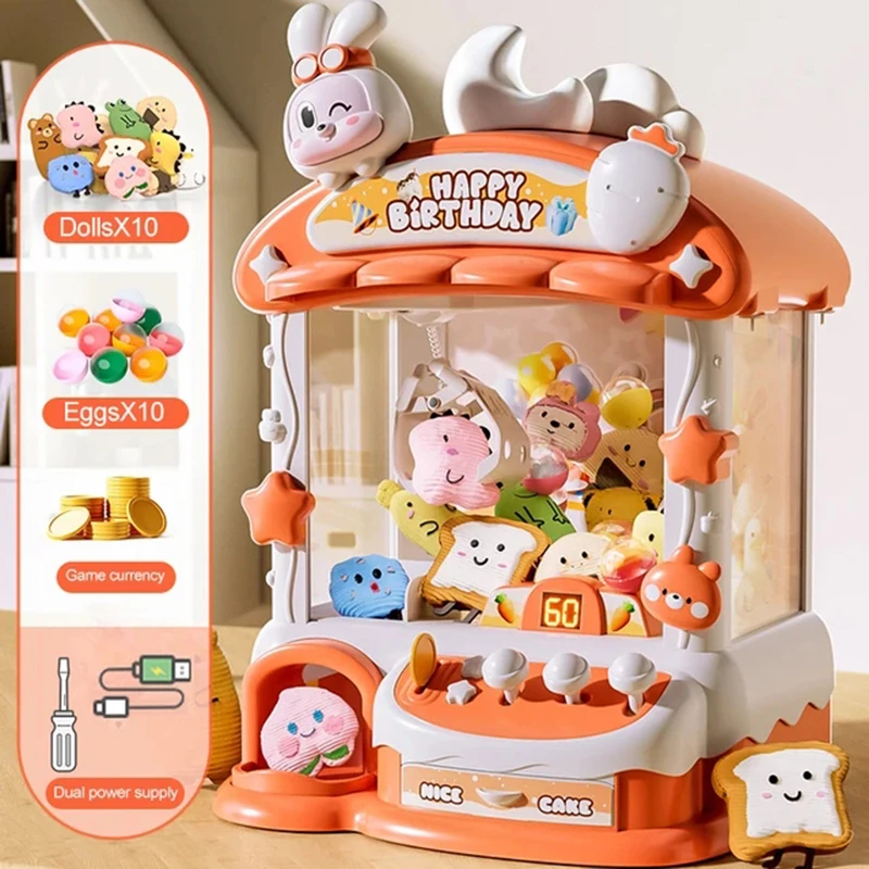 Claw Crane Machine - Kartun cakar permainan mesin kelinci boneka