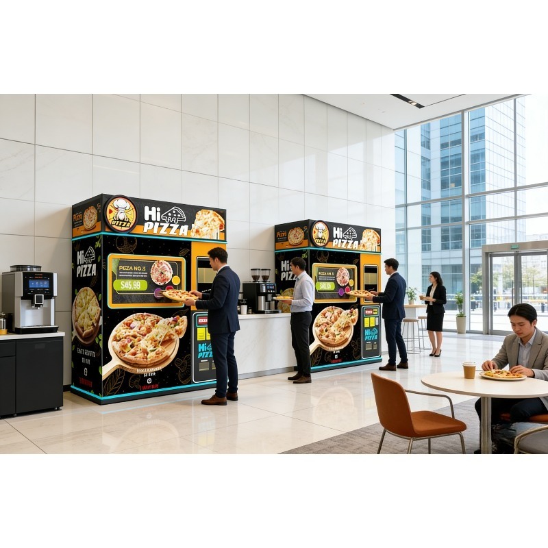 Commercial Vending Machine - Mesin Penjual Pizza Otomatis Pizza Segar