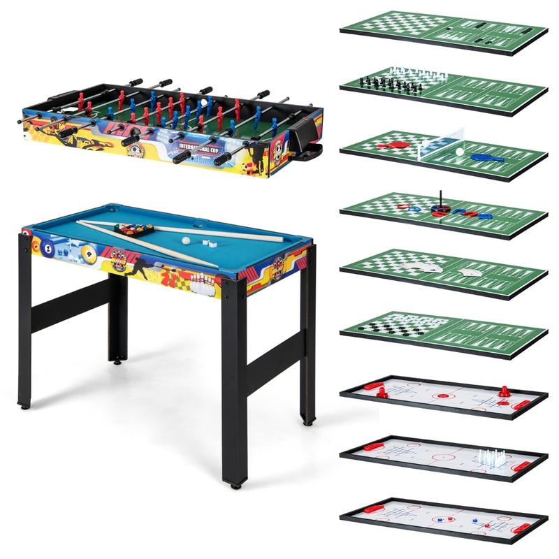 Air Hockey Table - Set Meja Permainan Kombinasi 12-in-1 dengan