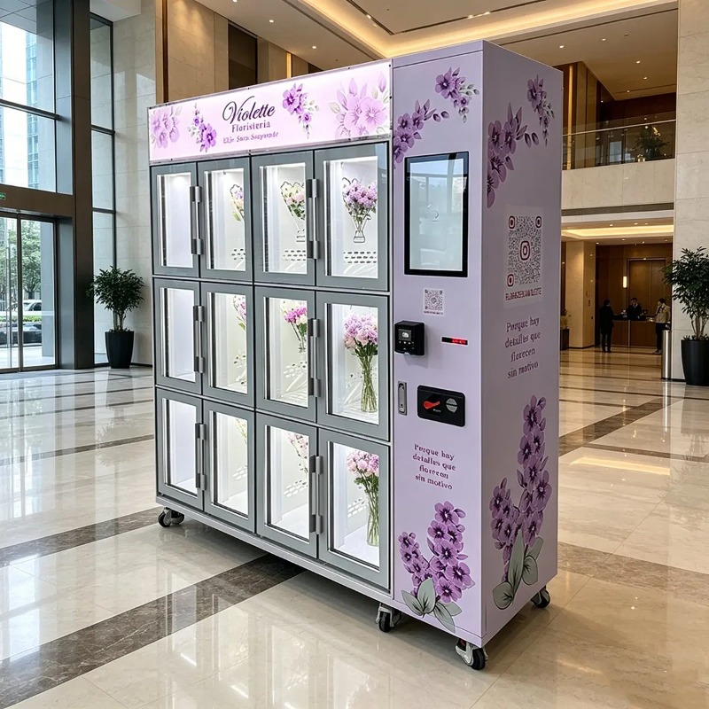 Commercial Vending Machine - Kios Loker Pendingin Otomatis Luar Ruangan