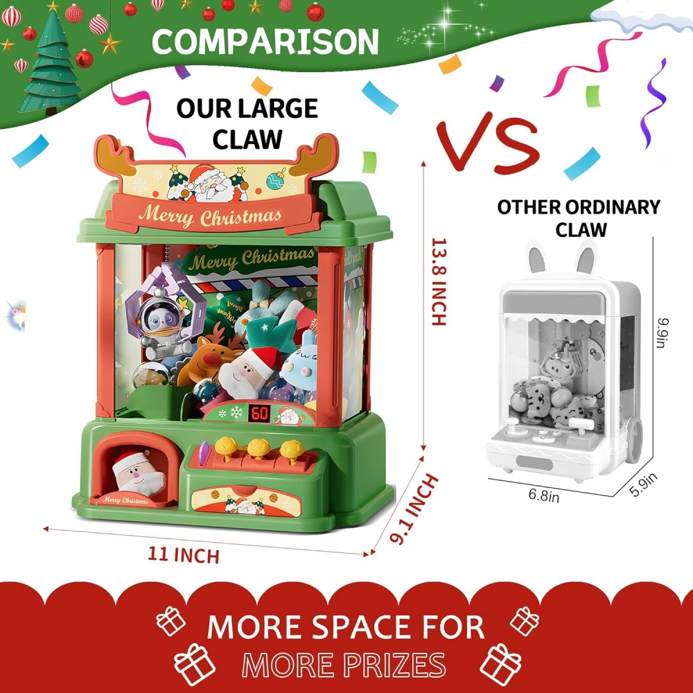Mesin cakar Natal untuk anak-a - Vending Game ulasan dan harga