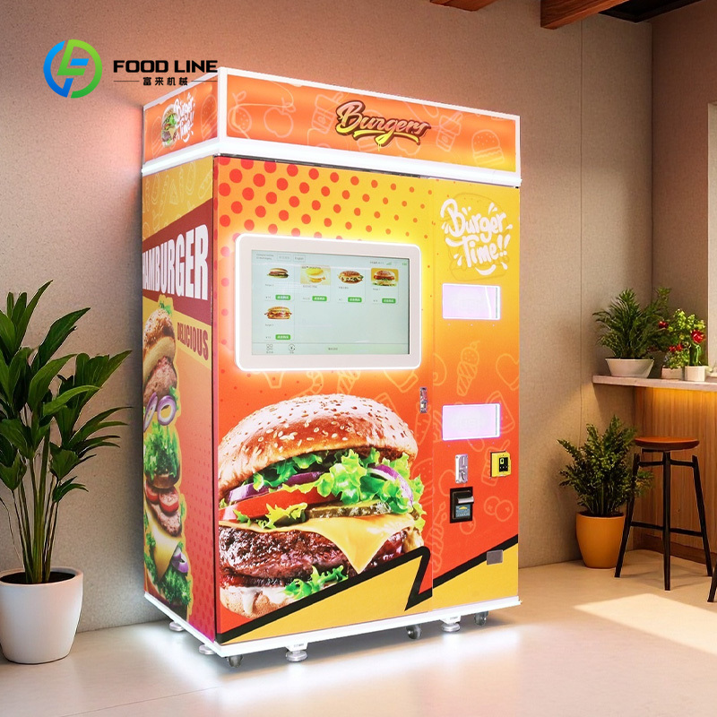 Mesin penjual burger pintar ot - Vending Machine Qr Code ulasan dan harga
