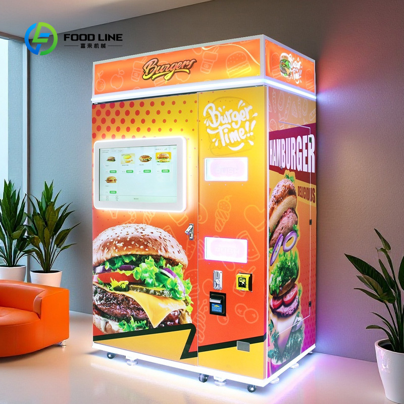 Mesin penjual burger pintar ot - Vending Machine Qr Code ulasan dan harga