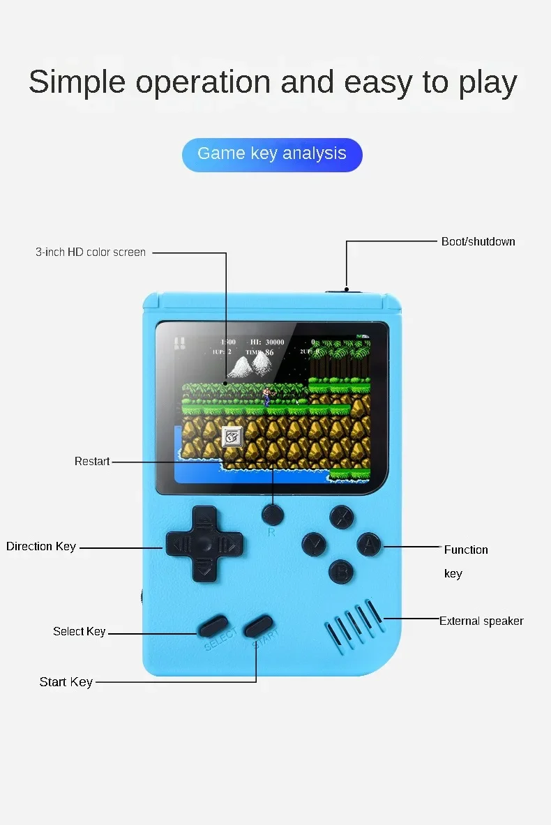 Konsol Retro Arcade LCD Warna  - Arcade Game Jackpot ulasan dan harga