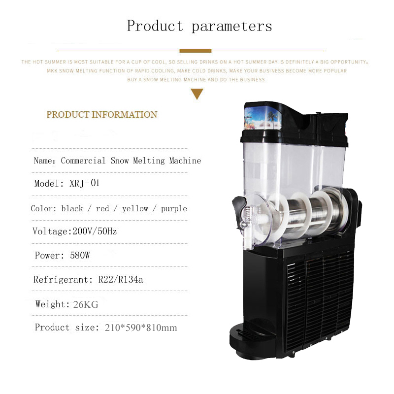 Mesin Slushie Komersial 15L, P - Slushie Machine Vending ulasan dan harga
