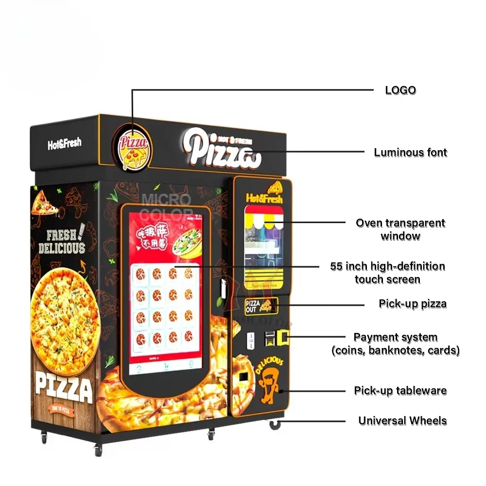 Mesin Penjual Pizza Otomatis Y - Commercial Vending Machine ulasan dan harga