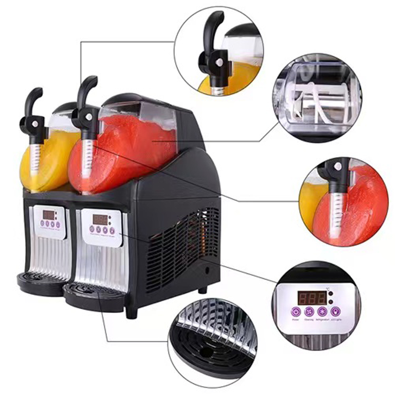 Mesin Slushie Komersial 4L 2 J - Slushie Machine Vending ulasan dan harga
