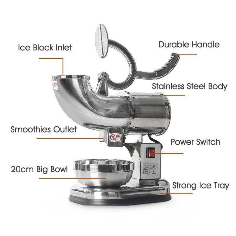 Penghancur Es 200W Komersial B - Slushie Machine Vending ulasan dan harga