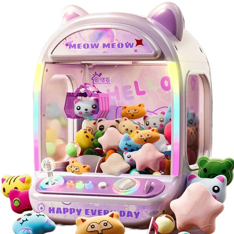 Mesin Boneka Otomatis Ungu DIY - Claw Crane Machine ulasan dan harga